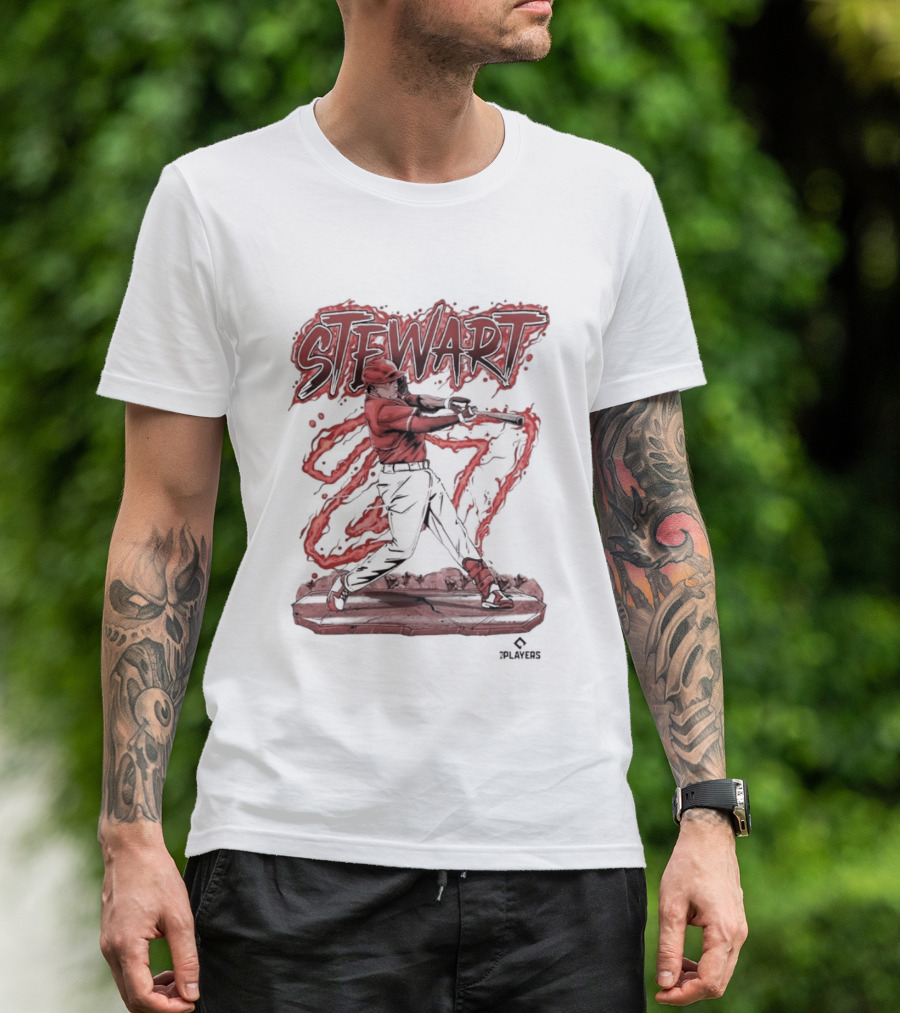 STEWART Powerful Baseball Swing T-Shirt