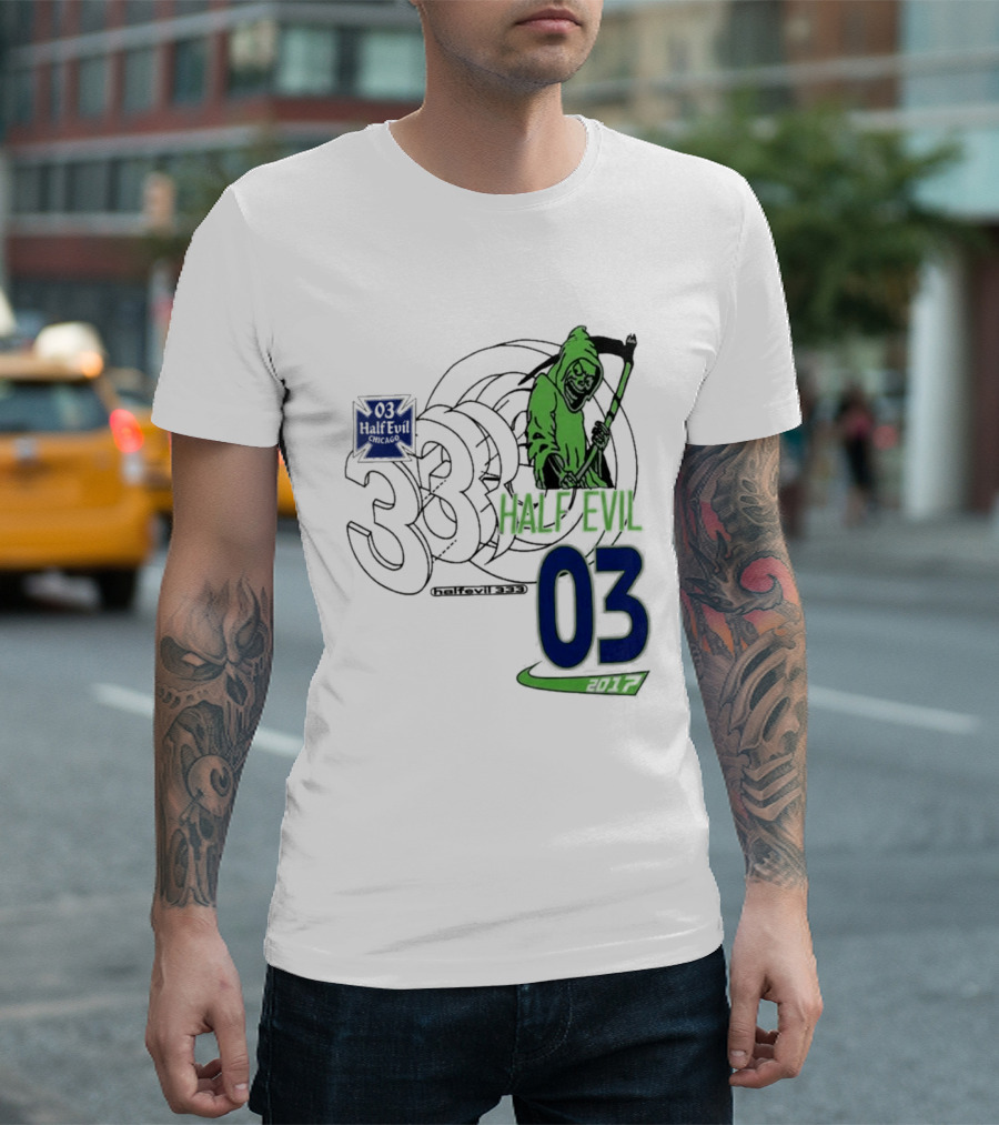 Halfevilco 333 Male Evil 03 Grim Reaper T-Shirt