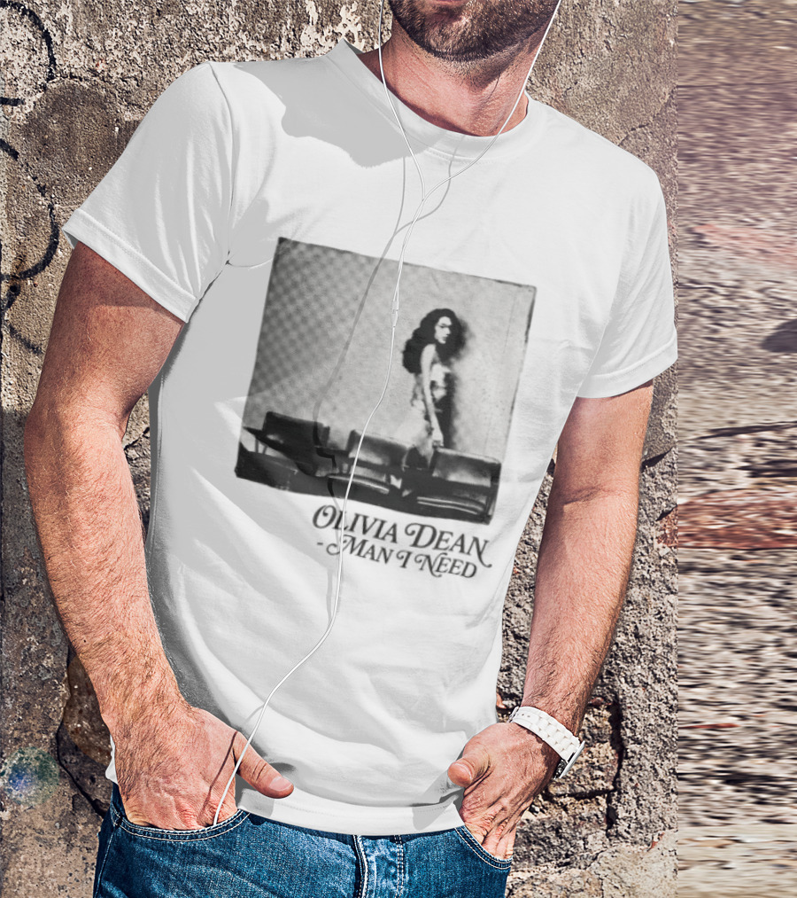 Man I Need Olivia Dean Iconic Black And White Image T-Shirt