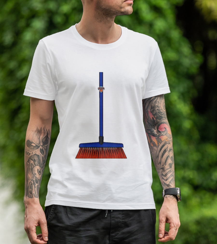 New York Knicks The Sweep 2026 Broom Basketball Fan Gear T-Shirt