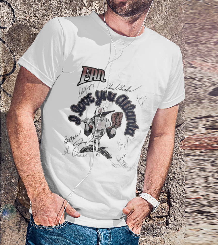 Bobby Cox I Love You Braves Baseball Caricature 1979 T-Shirt