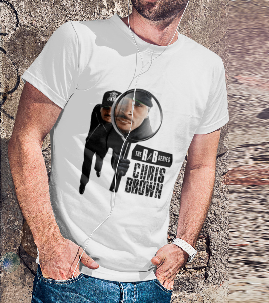 Chris Brown R&B Series Magnified Music Icon Magnifying Glass T-Shirt