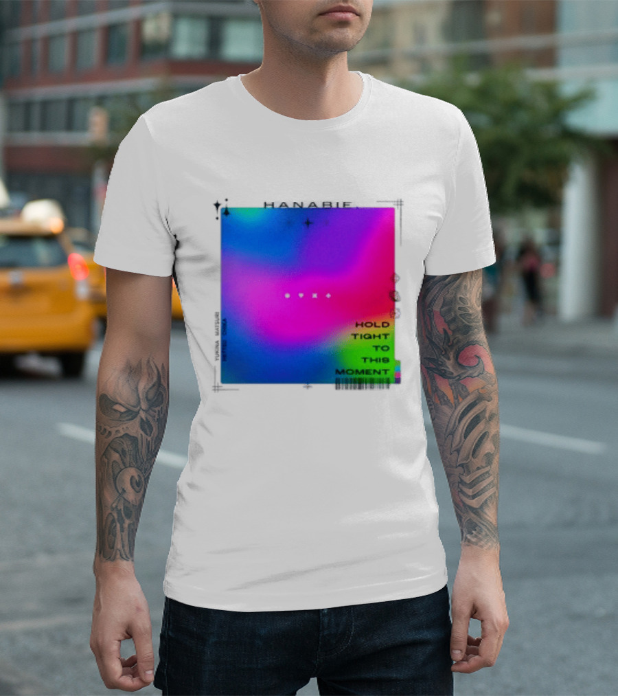 Hanabie Hold Tight To This Moment Vivid Neon Aesthetic T-Shirt