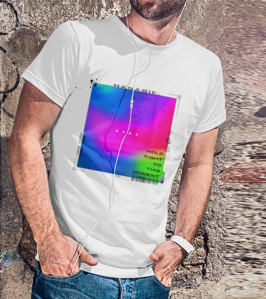 Hanabie Hold Tight To This Moment Vivid Neon Aesthetic T-Shirt