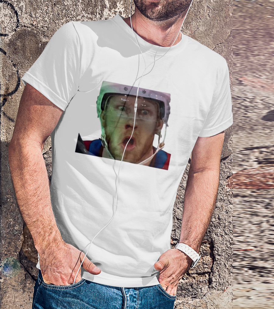 Nathan MacKinnon What The Puck Reaction Hockey T-Shirt