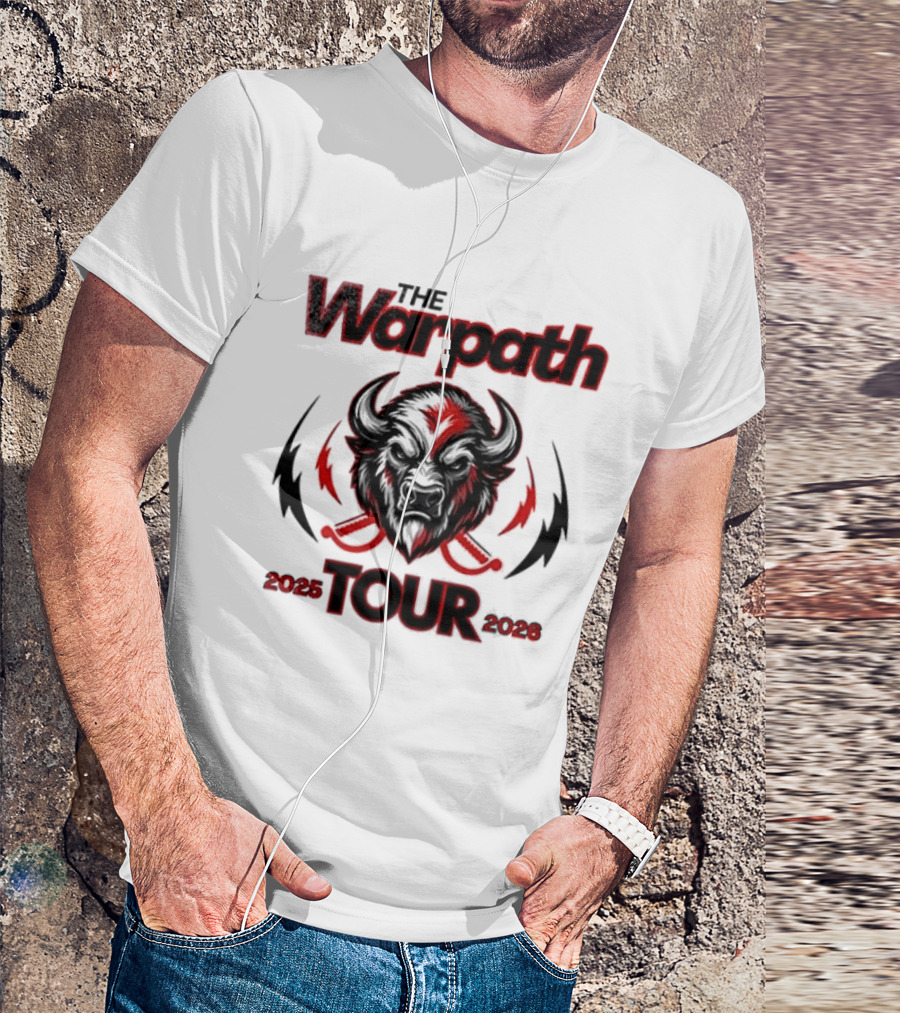 The Warpath Tour 2025 2026 Bison T-Shirt