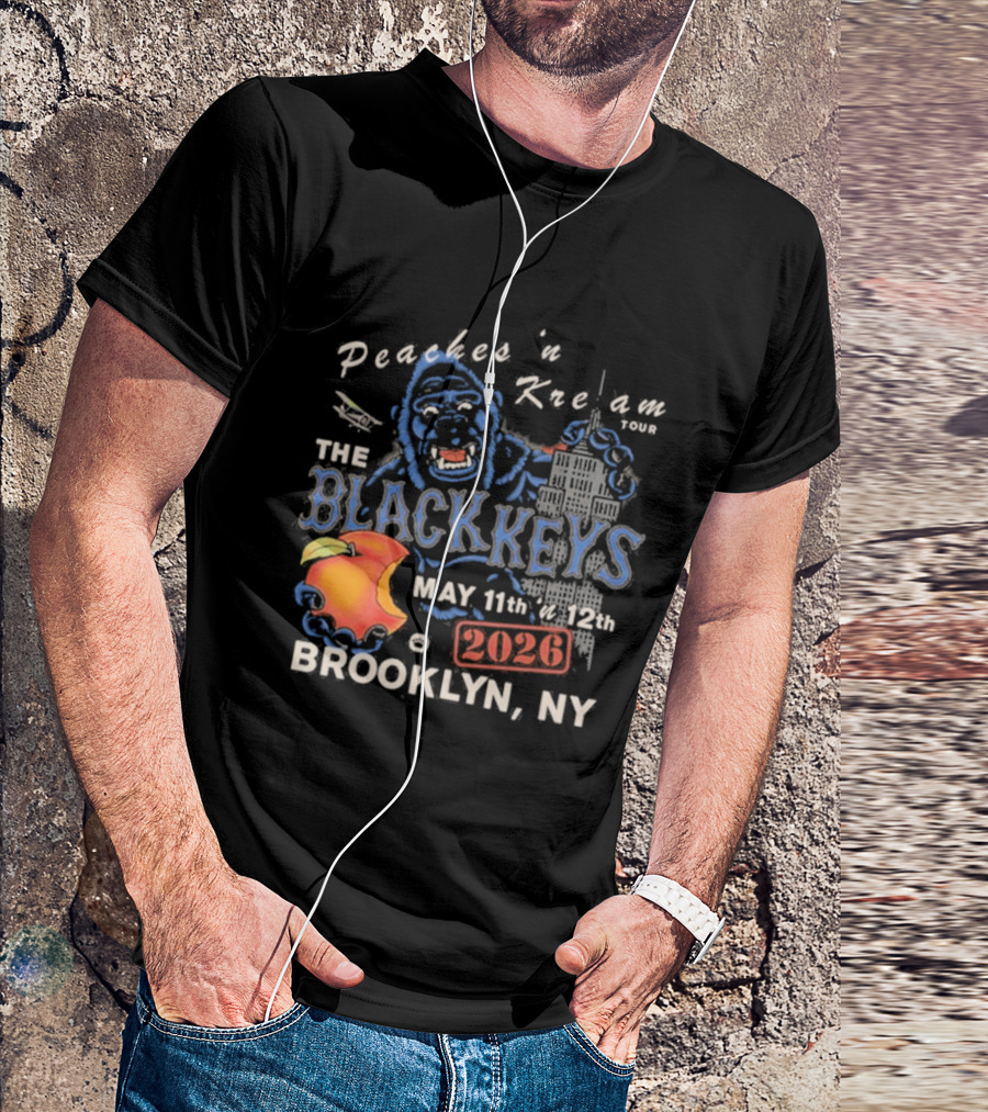 The Black Keys Peaches N Keem Tour Brooklyn May 11 12 2026 NYC T-Shirt