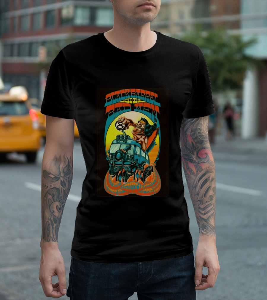 Black Barrel And The Bad Men Hope AK 5 16 2026 Psychedelic Van Race T-Shirt