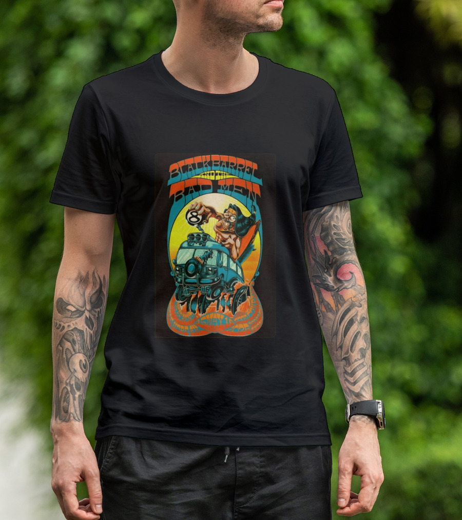 Black Barrel And The Bad Men Hope AK 5 16 2026 Psychedelic Van Race T-Shirt