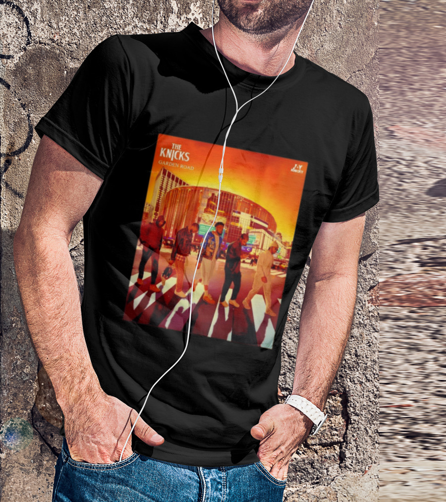 The Knicks Garden Road New York Knicks Madison Square Garden Abbey Road T-Shirt