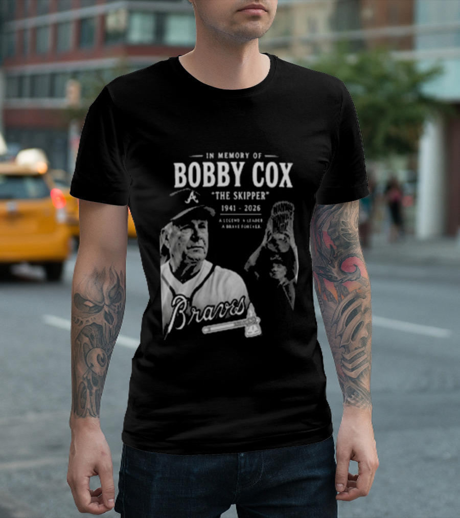 In Memory Of Bobby Cox The Skipper 1941 2026 Braves Legend Baseball Manager T-Shirt