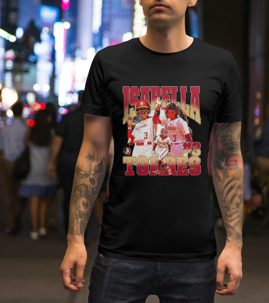 Isabella Torres Florida State Seminoles #3 Player Collage T-Shirt