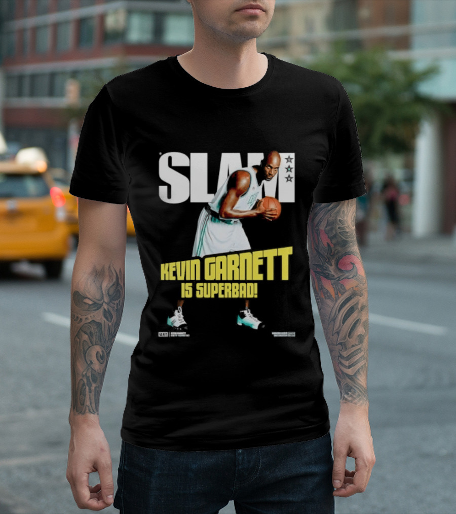Slam Kevin Garnett Is Superbad Celtics Basketball T-Shirt