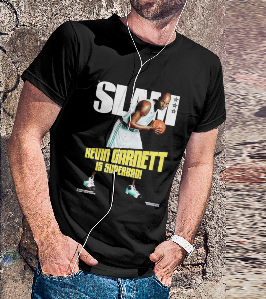 Slam Kevin Garnett Is Superbad Celtics Basketball T-Shirt