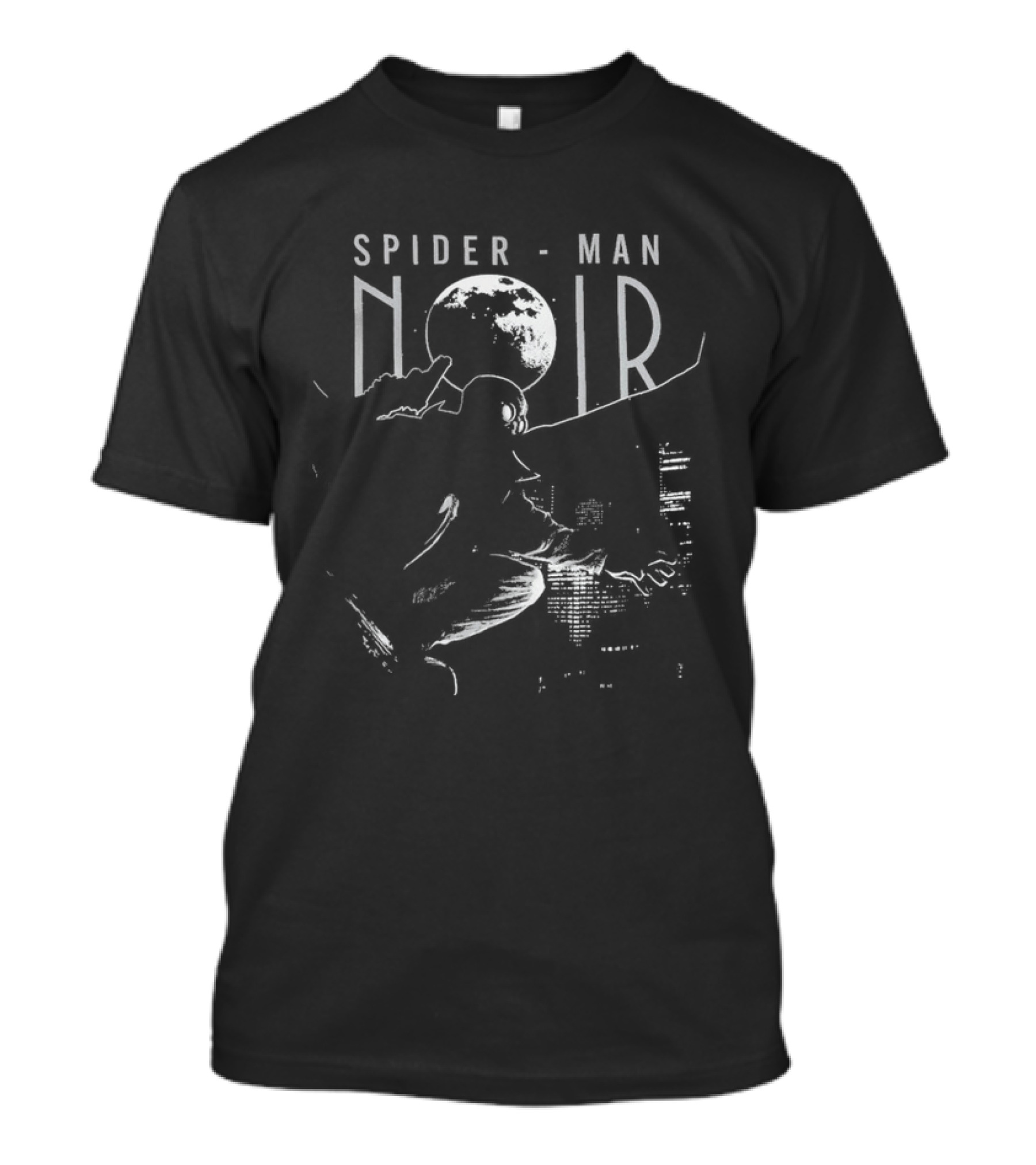 Marvel Spider Man Noir Skyline Crimefighter T-Shirt
