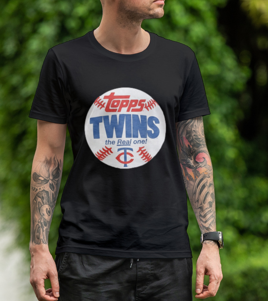 Minnesota Twins Topps The Real One Baseball Collection T-Shirt