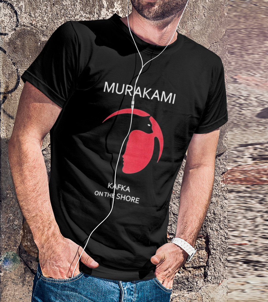 Murakami Kafka On The Shore Red Face T-Shirt