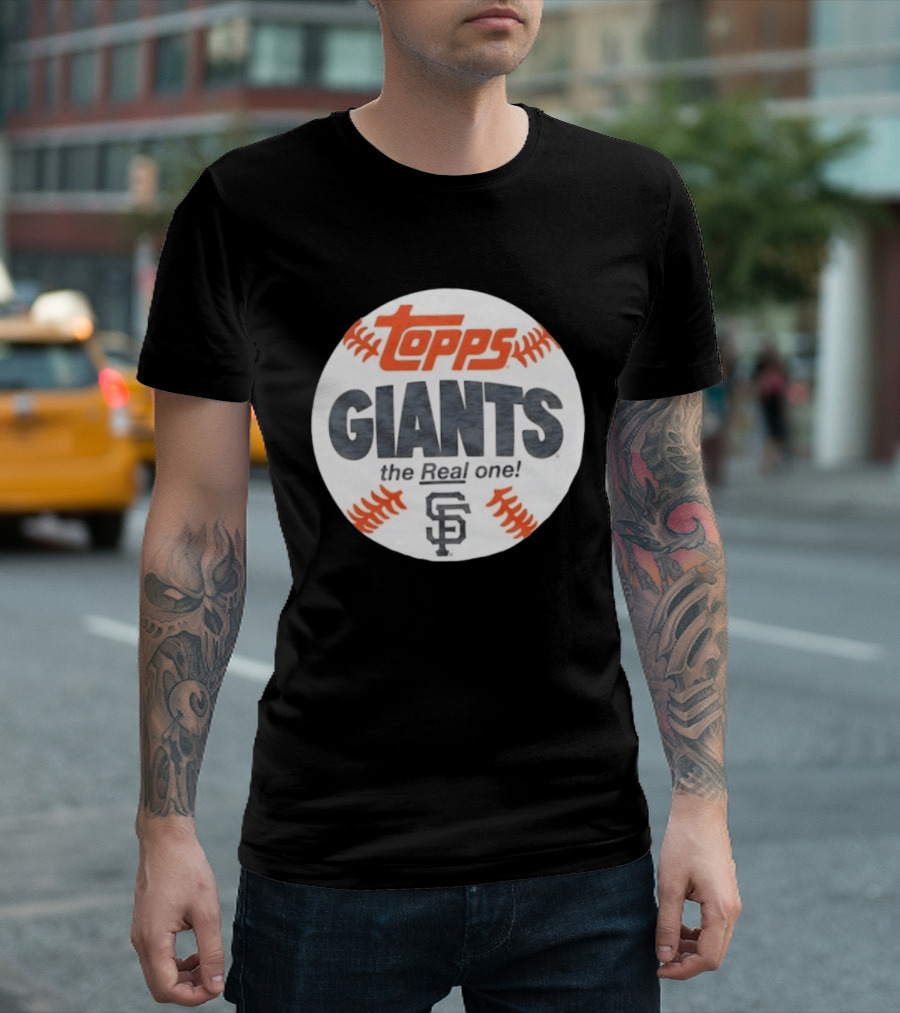 Topps Giants The Real One SF Baseball Collaboration T-Shirt