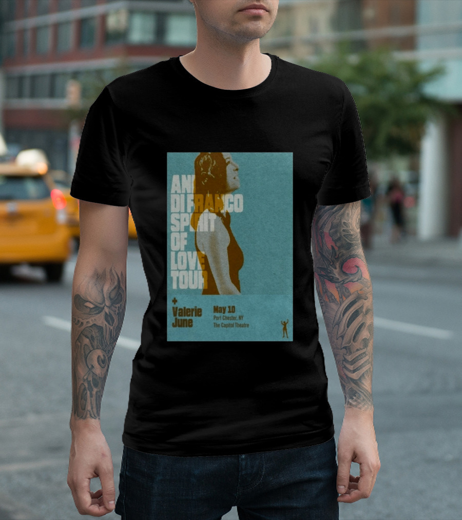 Ani DiFranco Spirit Of Love Tour May 10 Port Chester NY The Capitol Theatre Valerie June T-Shirt