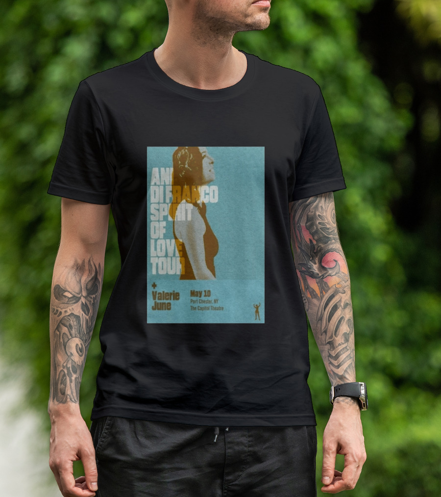 Ani DiFranco Spirit Of Love Tour May 10 Port Chester NY The Capitol Theatre Valerie June T-Shirt