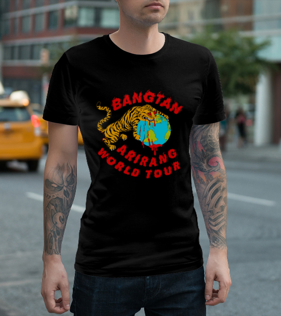 Bangtan Arirang World Tour Tiger Earth T-Shirt