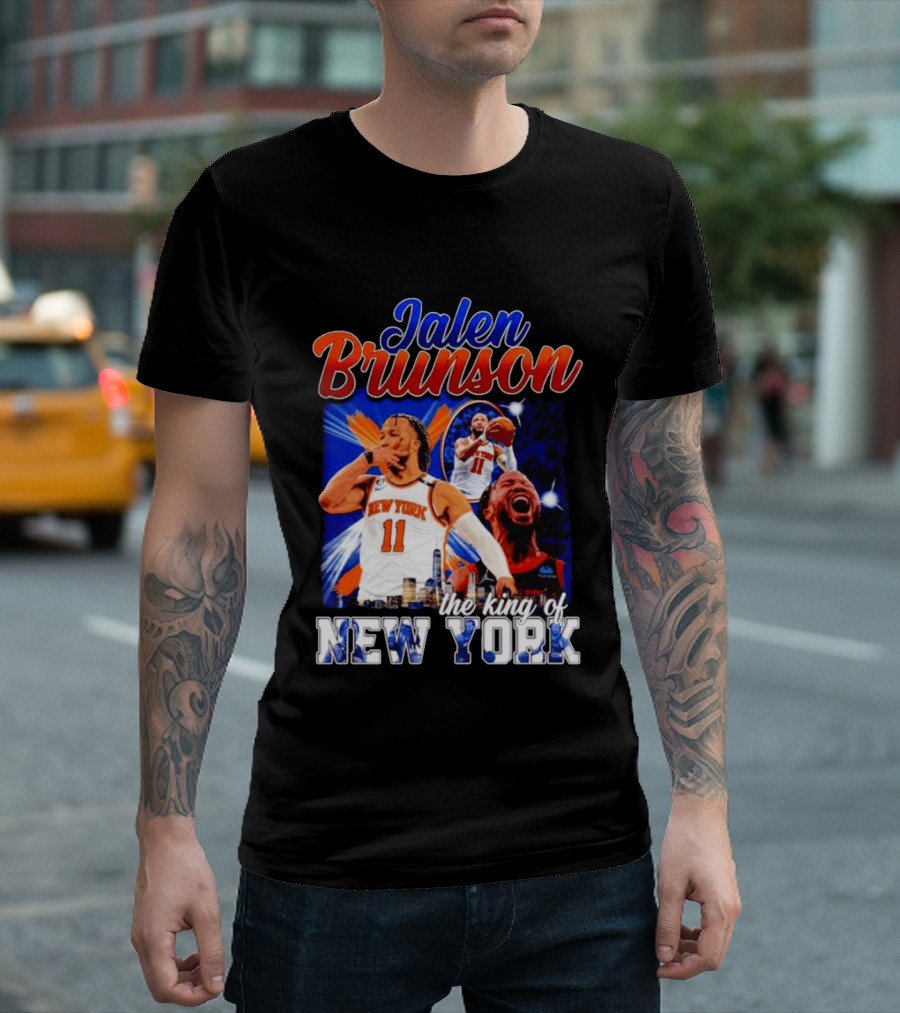 Jalen Brunson The King Of New York New York Knicks Basketball T-Shirt