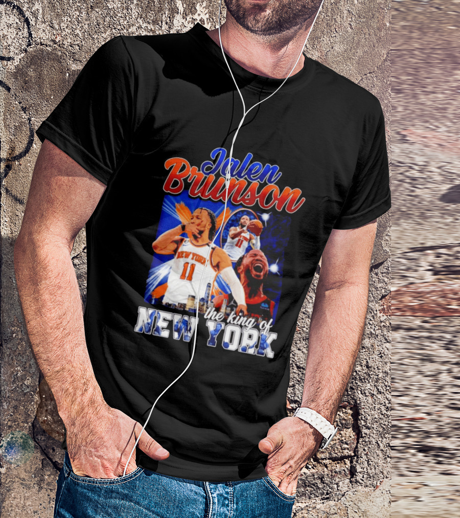 Jalen Brunson The King Of New York New York Knicks Basketball T-Shirt