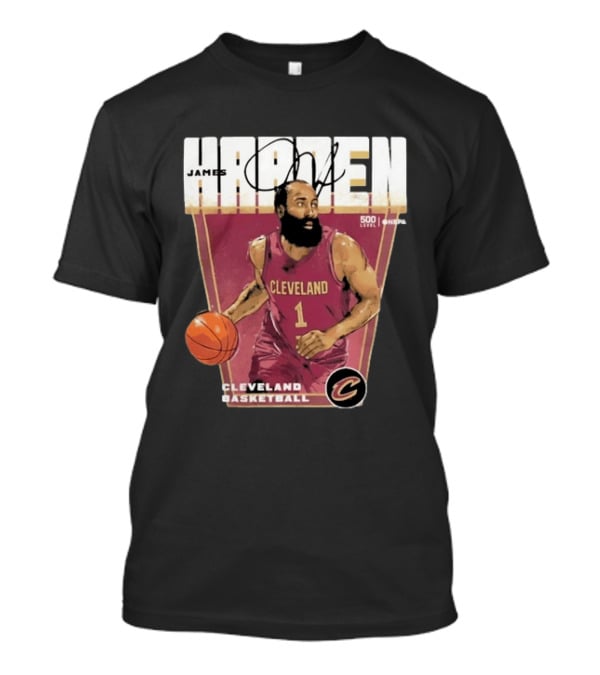 James Harden Cleveland Basketball 500 Level NBA Signature Edition T-Shirt