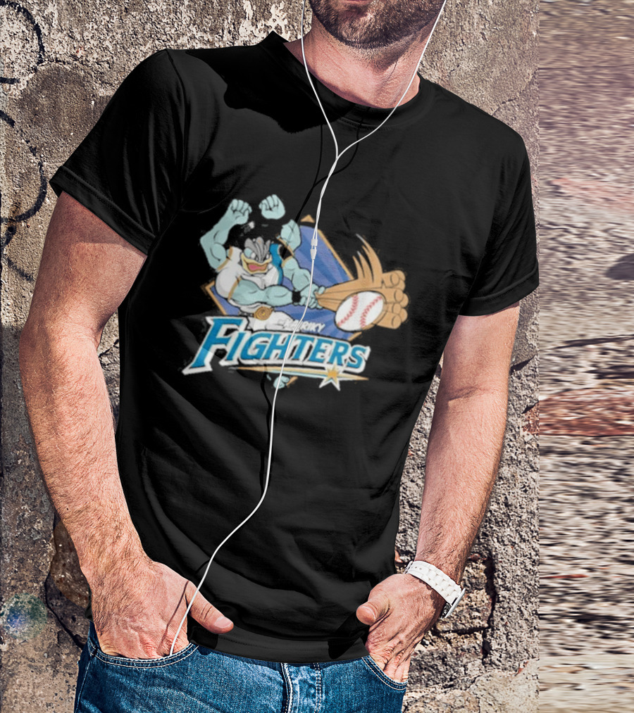 Hokkaido Nippon Ham Fighters Machamp Baseball T-Shirt