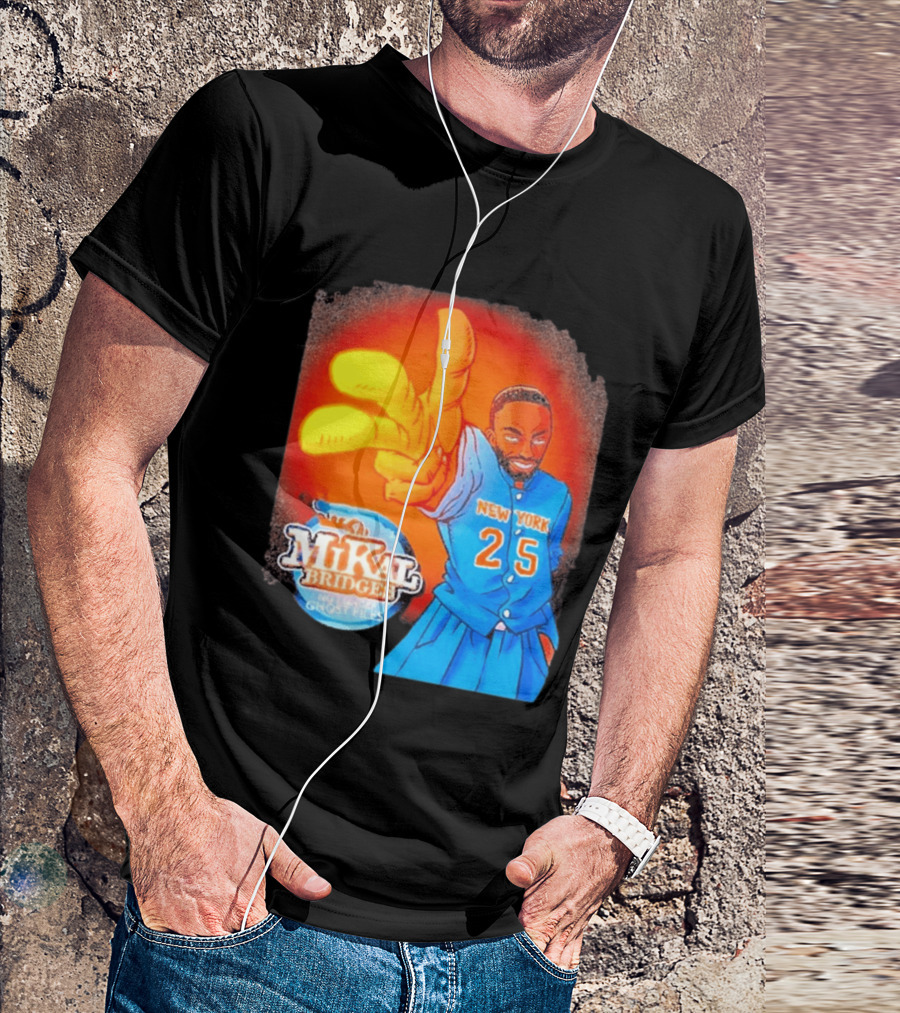 New York 25 Mikal Bridges No Longer Ghost Files T-Shirt
