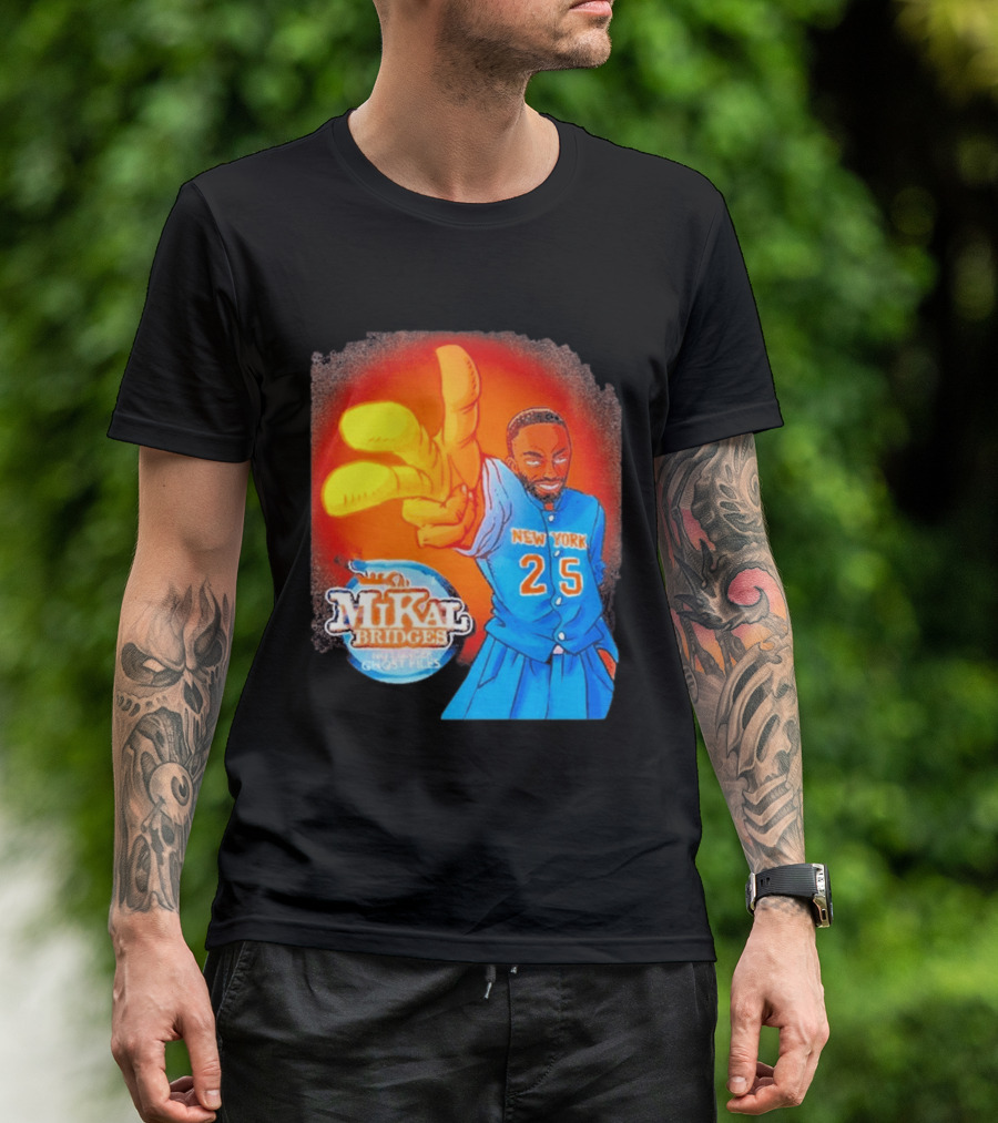 New York 25 Mikal Bridges No Longer Ghost Files T-Shirt
