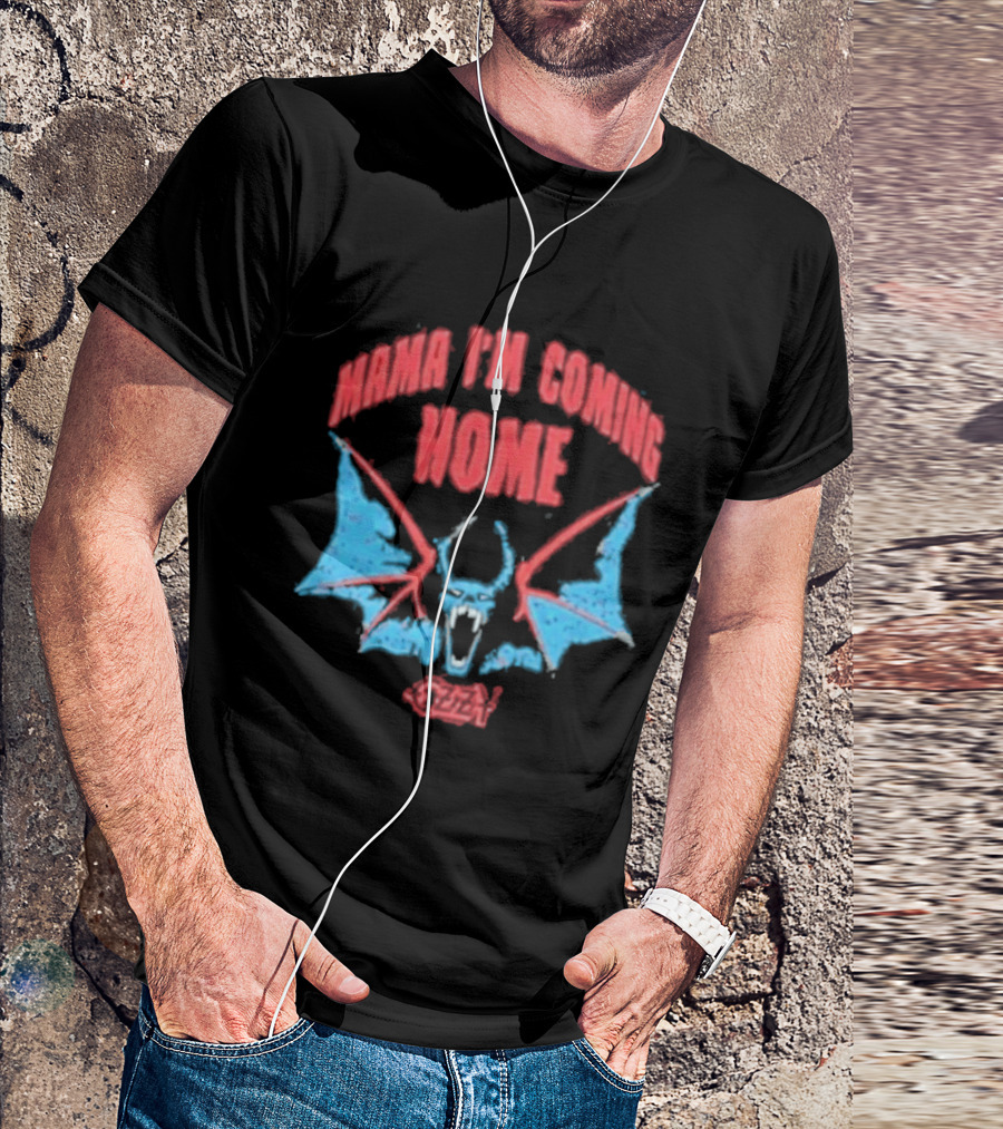 Mama I'm Coming Home Bat Ozzy Onesie T-Shirt