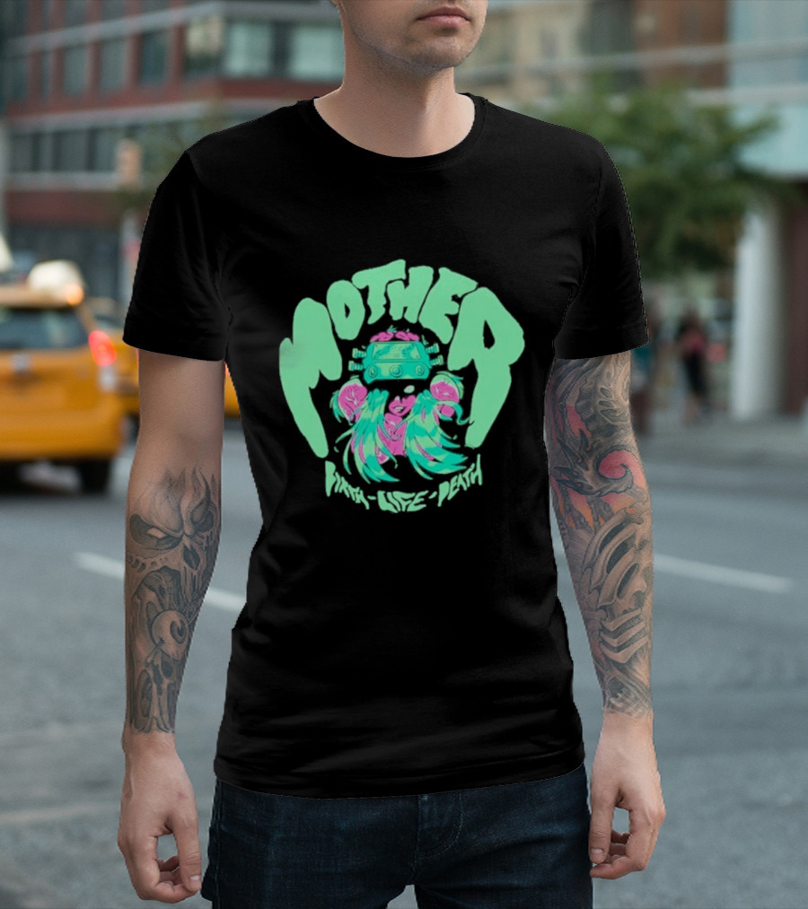 Mother Birth Life Death Neon Psychedelic T-Shirt