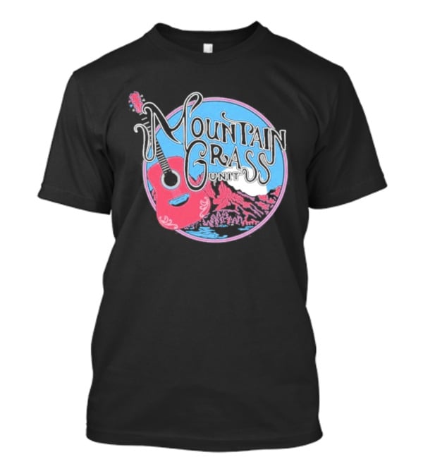 Mountain Grass Guitar Circle T-Shirt