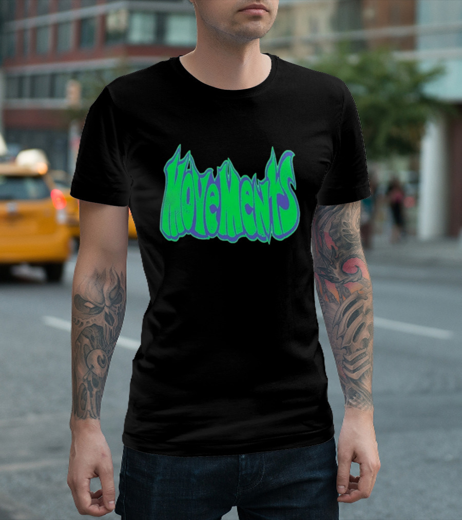 Movements Back In My Ways Neon Vaporwave Style Font T-Shirt