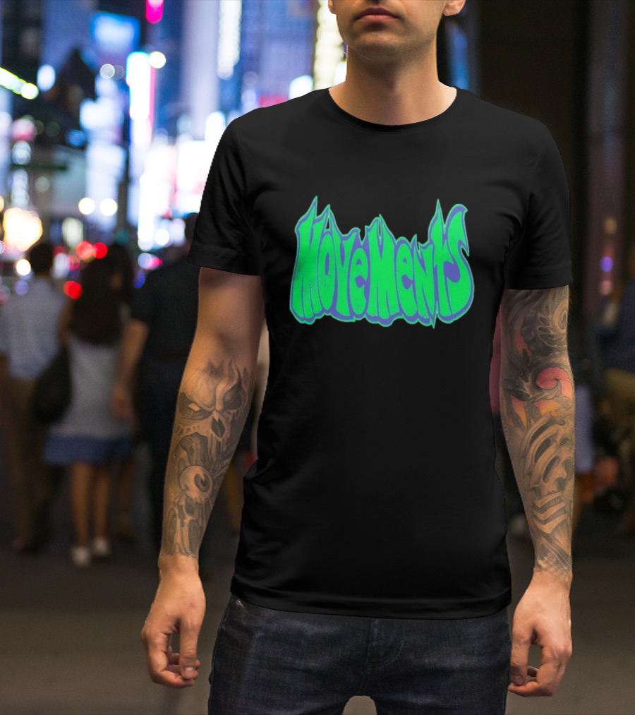 Movements Back In My Ways Neon Vaporwave Style Font T-Shirt