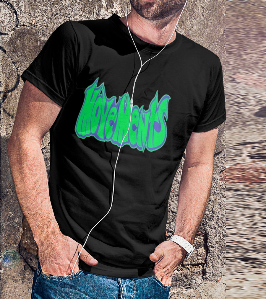 Movements Back In My Ways Neon Vaporwave Style Font T-Shirt