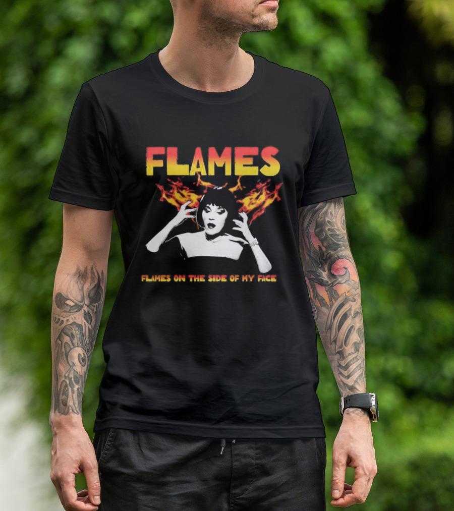 Mrs. White Flames On The Side Of My Face Clue Movie T-Shirt