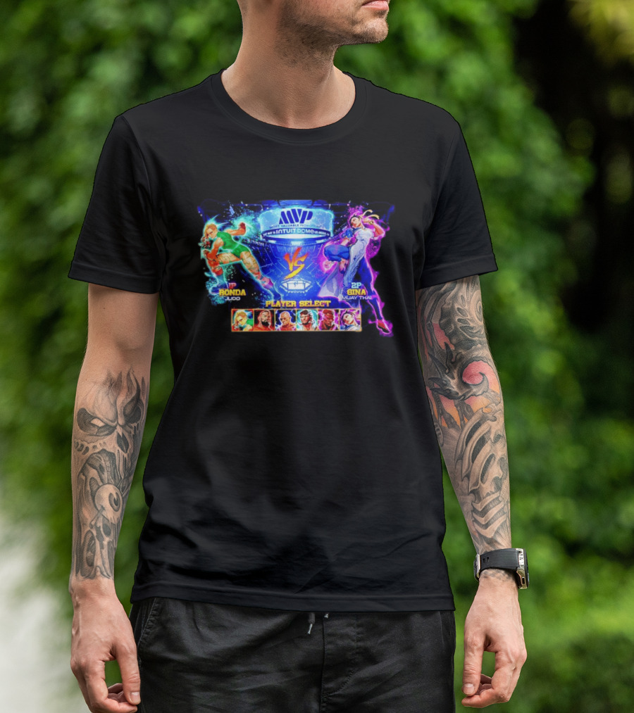 MVP Intuit Dome Ronda Judo Vs Gina Muay Thai Player Select T-Shirt