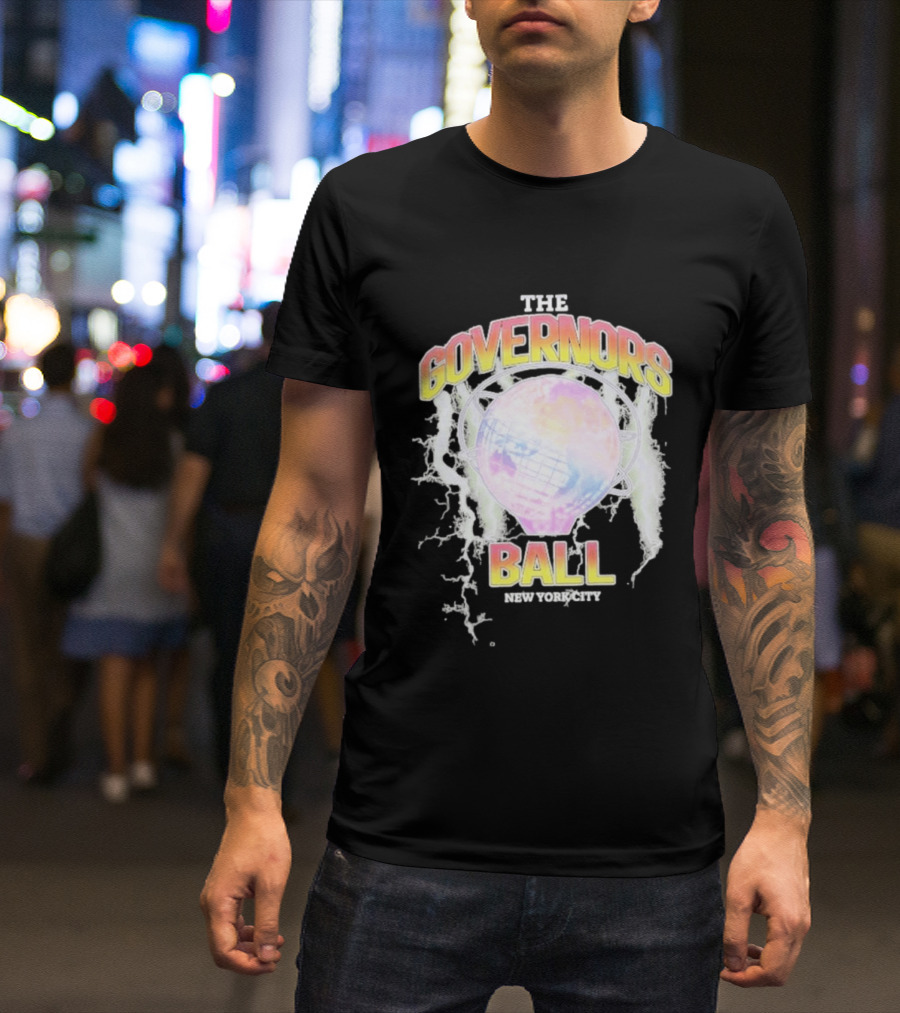 The Governors Ball New York City Lightning Globe Festival T-Shirt