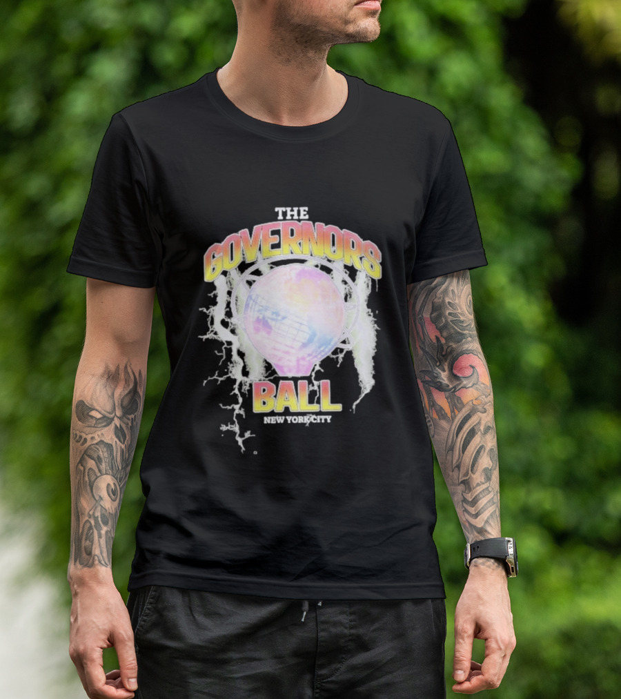 The Governors Ball New York City Lightning Globe Festival T-Shirt