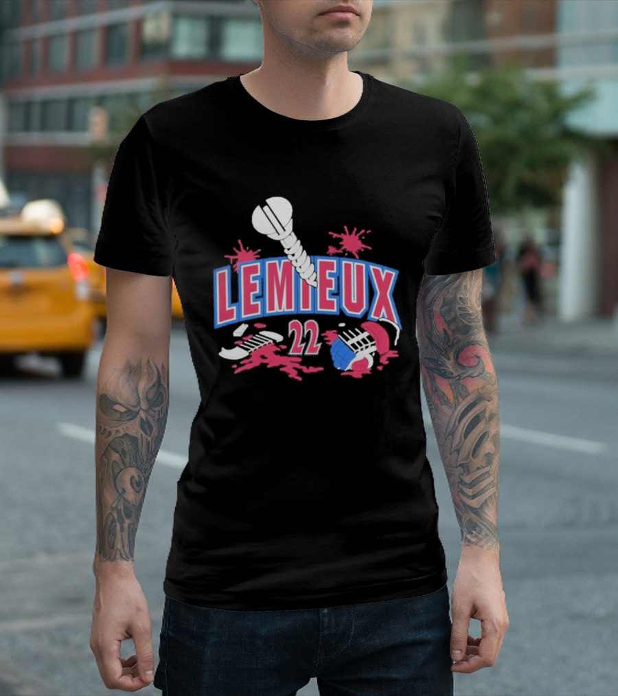 Lemieux 22 Screw Detroit Red Wings Hockey T-Shirt
