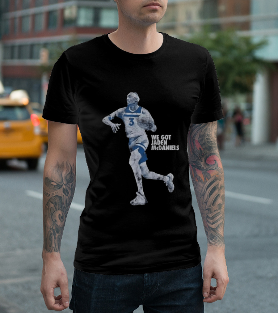 Jaden McDaniels Timberwolves Basketball Star Number 3 T-Shirt