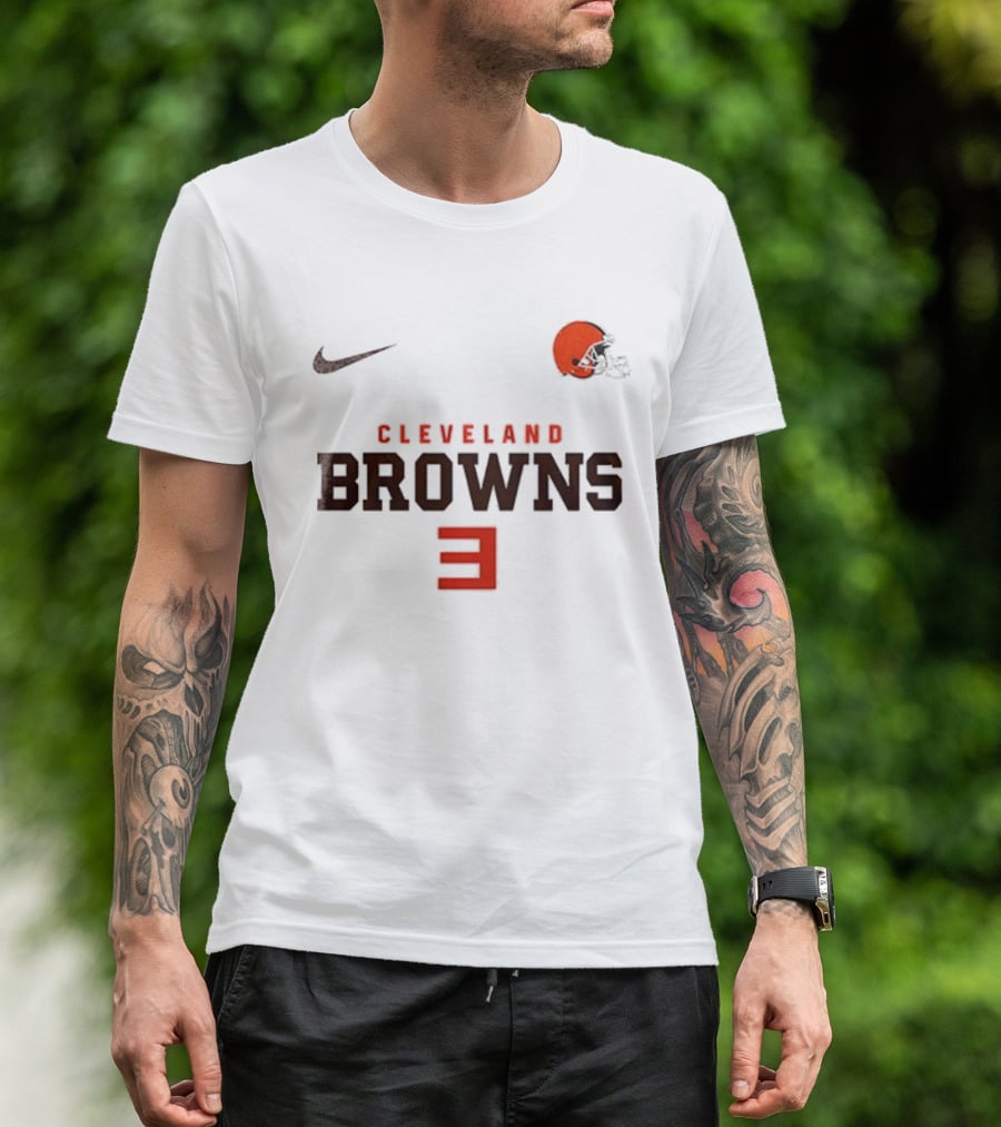 Cleveland Browns Nike Slim Shady Mask Collaboration With Eminem 3 T-Shirt
