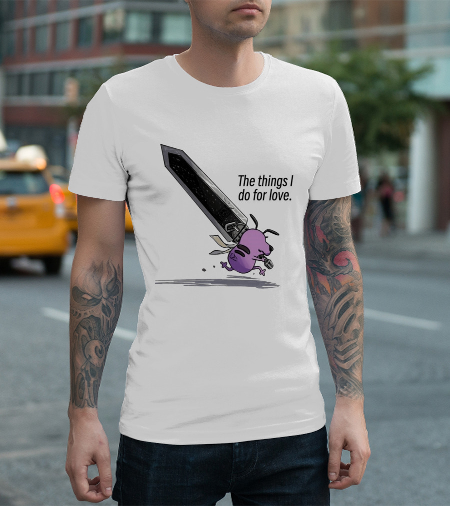 Courage The Cowardly Dog The Things I Do For Love Giant Sword Adventure T-Shirt