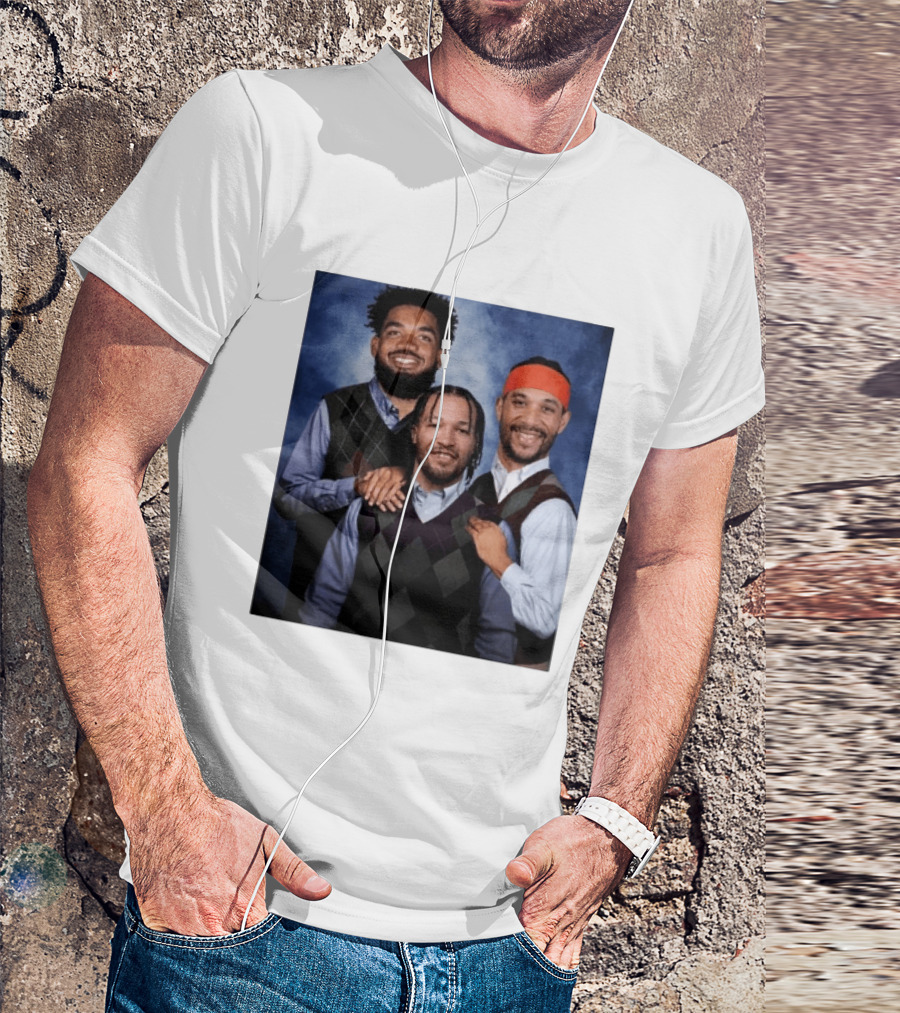 Karl Anthony Towns Jalen Brunson Josh Hart Step Brothers Argyle Sweater T-Shirt