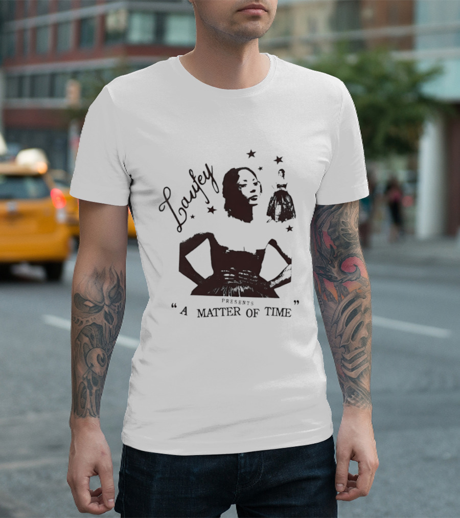 Laufey A Matter Of Time Features Retro Silhouette And Stars T-Shirt