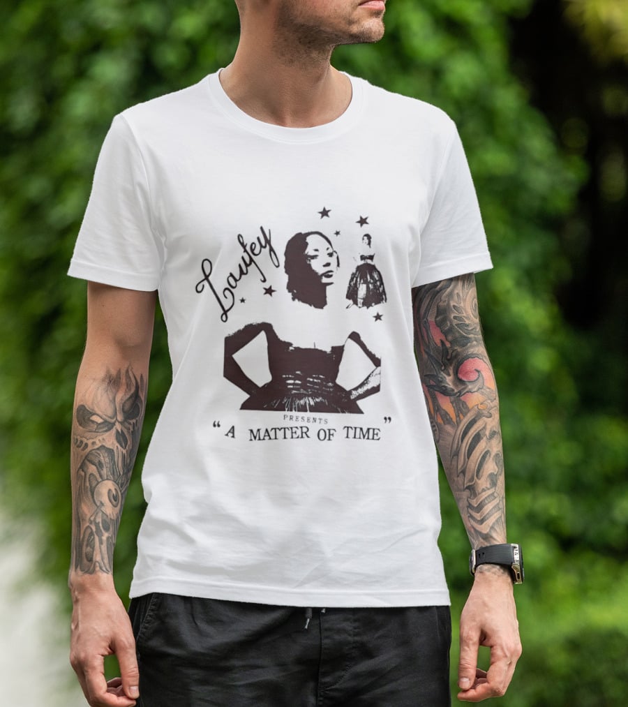 Laufey A Matter Of Time Features Retro Silhouette And Stars T-Shirt