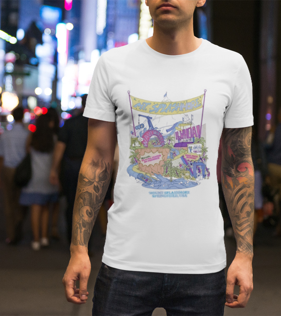 Mt. Splashmore Springfield USA Water Park Adventure T-Shirt