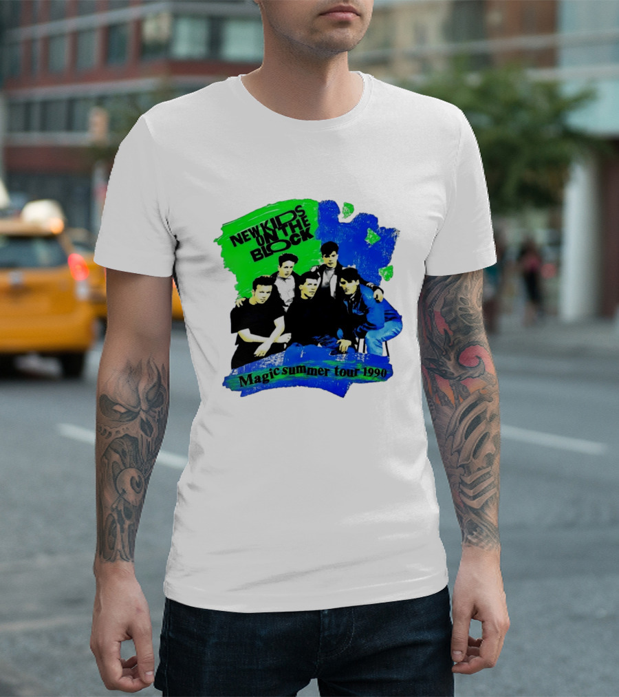 New Kids On The Block Magic Summer Tour 1990 Vintage Concert T-Shirt